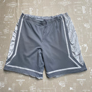 00s Silver Grey Nike Basketball Sport Shorts Men's XL