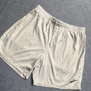 White Nike Sport Shorts Women's Large