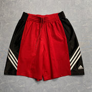 Black and Red Adidas Sport Shorts Men's Medium