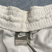 00s White and Grey Nike Sport Shorts Men's Large