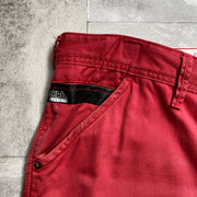 Red Cargo Shorts W38