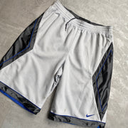 Grey White Blue Nike Sport Shorts Men's Large