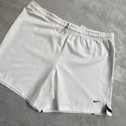 Vintage 90s White Nike Sport Shorts Women's Medium