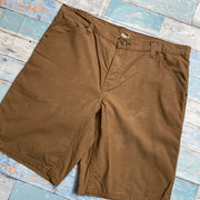 Brown Faded Glory Chino Shorts W38