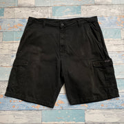 Black Wrangler Cargo Shorts W38