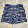 Grey and Blue Cargo Shorts W40