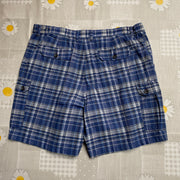Grey and Blue Cargo Shorts W40