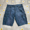 Black and Blue Cargo Shorts W34