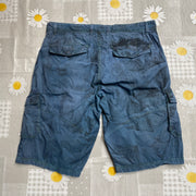 Black and Blue Cargo Shorts W34