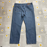 Blue Wrangler Straight Leg Jeans W40