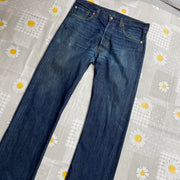 Blue Levi's 501 Slim Fit Jeans W36
