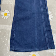 Navy Flared Jeans W34