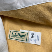 Beige L.L.Bean Fleece Lined Chino Pants W36