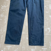 Navy Fleece Lined Trousers W36