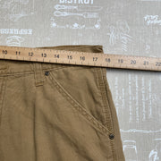 Brown Wrangler Fleece Lined Carpenter Trousers W34