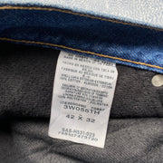 Blue Wrangler Russell Workwear Fleece Lined Jeans W42