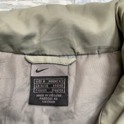 00s Y2K Light Khaki and Navy Nike Quilted Jacket Men's Small