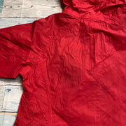Red Columbia Raincoat Women's Medium