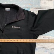 Black Columbia Soft Shell Jacket Men's Medium