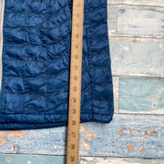 Blue North Face Quilted Jacket Men's Medium