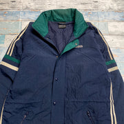 Vintage 90s Navy Adidas Quilted Jacket Men's Large