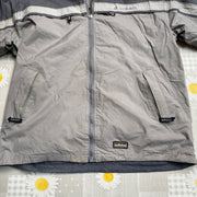 Vintage 90s Grey Adidas Fleece Reversible Jacket Men's XL