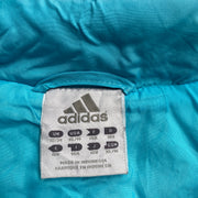 00s Blue Adidas Quilted Jacket Women's Medium