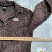 Brown North Face Fleece Jacket Women's Medium