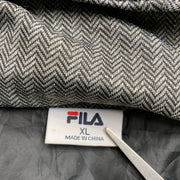 Grey Fila Quilted Jacket Women's XL