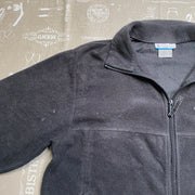 Black Columbia Fleece Jacket Men's Large