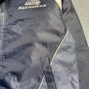 Navy NFL Seattle Seahawks Quilted Jacket Men's Large