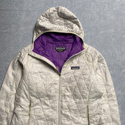 White Patagonia Quilted jacket Women's Medium