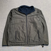 Navy Reebok Reversible Fleece Jacket Men's Large