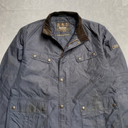 Navy Barbour Quilted Utility Jacket Men's XL