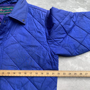 Blue Fila Quilted Jacket Women's Large