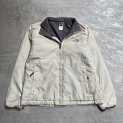 White North Face Quilted Jacket Women's Medium
