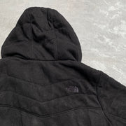 Black North Face Quilted Raincoat Women's Large