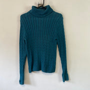 Blue L.L.Bean Cable Knit Sweater Women's Small