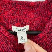 Red L.L.Bean Knitwear Sweater Women's Large