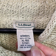 Green L.L.Bean Knitwear Sweater Women's XL