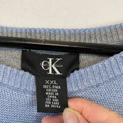 Light Blue Calvin Klein Knitwear Sweater Women's XXL