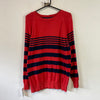 Red and Navy Paul & Shark Knitwear Sweater Women's XL