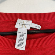 Red Calvin Klein Knitwear Sweater Women's XL