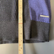 Black and Navy Calvin Klein Knitwear Sweater Women's Large