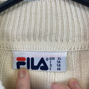 Cream Fila Knitwear Sweater Men's XL