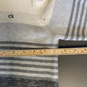 Black Grey Cream Calvin Klein Knitwear Sweater Women's Large