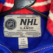 Red and Blue NHL Quarter zip Jumper Men's Large