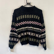 Black Knitwear Sweater Women's Small