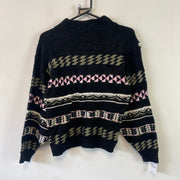 Black Knitwear Sweater Women's Small
