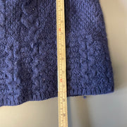 Vintage Navy Wool Knit Sweater Women's Large